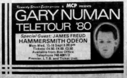Gary Numan London Record Mirror1980